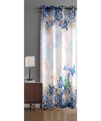 Digital printed Polyester Curtain set of 2 pcs stitched and fitted with eyelet By FRIMERR 1