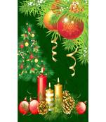 Digital printed Polyester Curtain set of 2 pcs stitched and fitted with eyelet By FRIMERR