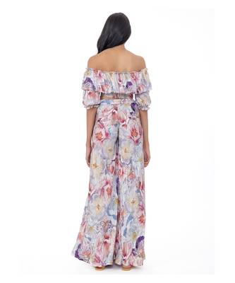 Off-Shoulder Ruffle Crop Top 2