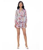 Multi Coloured Blouson Sleeve Dress