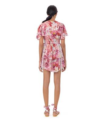 Tiered Floral Printed Dress  2
