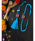 Rakhi Lumba Set Blue - Deep Pink