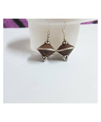 Brown earrings 2