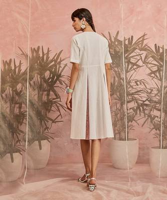 White Short Wrap Dress 2