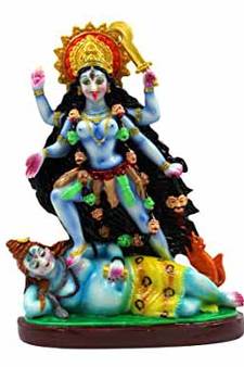 ESVAR STONECRAFT Poly Resin Hand Made Sculpture of Maa Kali