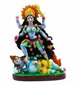 ESVAR STONECRAFT Poly Resin Hand Made Sculpture of Maa Kali