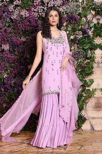 Lavender  Sharara Set