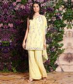 Yellow Sharara Set