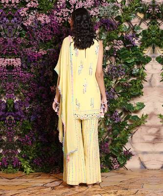Yellow Sharara Set 2