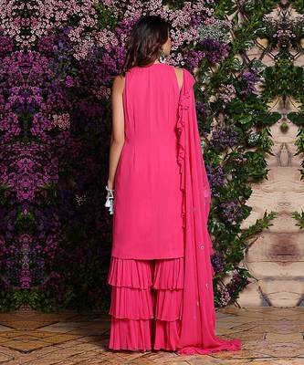 Hot Pink Sharara Set 2
