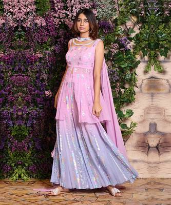 Ombre Kurta Pant Set 1