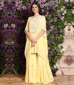 Yellow Sharara Set
