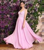 Lavender Embroidered Gown