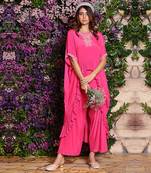 Hot Pink Top With Pants