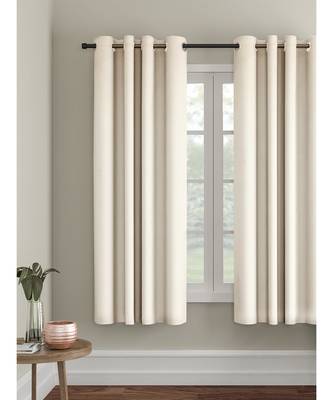 Eyda Ivory Color Premium Semi Blackout Window Curtain 1