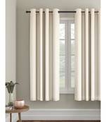 Eyda Ivory Color Premium Semi Blackout Window Curtain