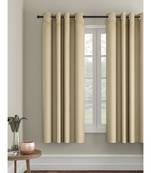 Eyda Gold Color Premium Semi Blackout Window Curtain