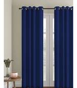 Eyda Dark Blue Color Premium Semi Blackout Door Curtain