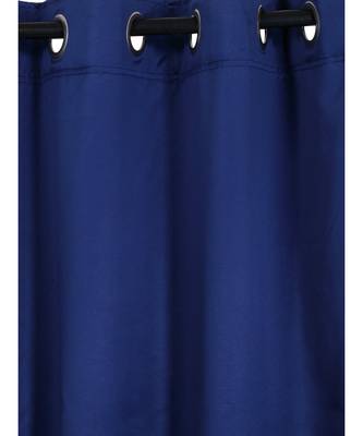 Eyda Dark Blue Color Premium Semi Blackout Door Curtain 2