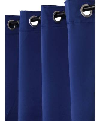 Eyda Dark Blue Color Premium Semi Blackout Door Curtain 3