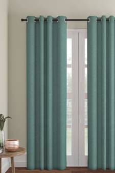 Eyda Sea Green Color Premium Semi Blackout Door Curtain