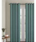 Eyda Sea Green Color Premium Semi Blackout Door Curtain