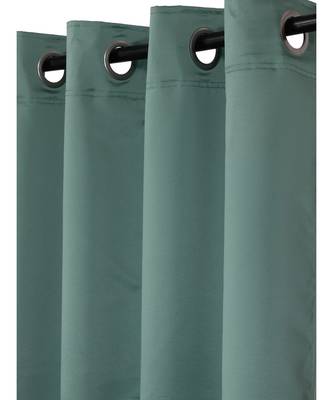 Eyda Sea Green Color Premium Semi Blackout Door Curtain 3