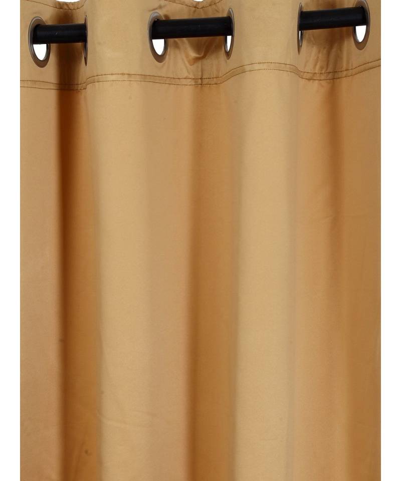 Eyda Mustard Color Premium Semi Blackout Door Curtain