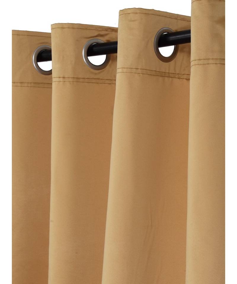 Eyda Mustard Color Premium Semi Blackout Door Curtain