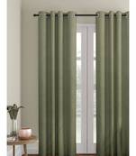 Eyda Green Color Premium Semi Blackout Door Curtain