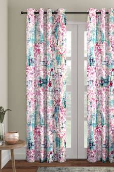 Eyda Digital Printed Multi Color Long Door Curtain
