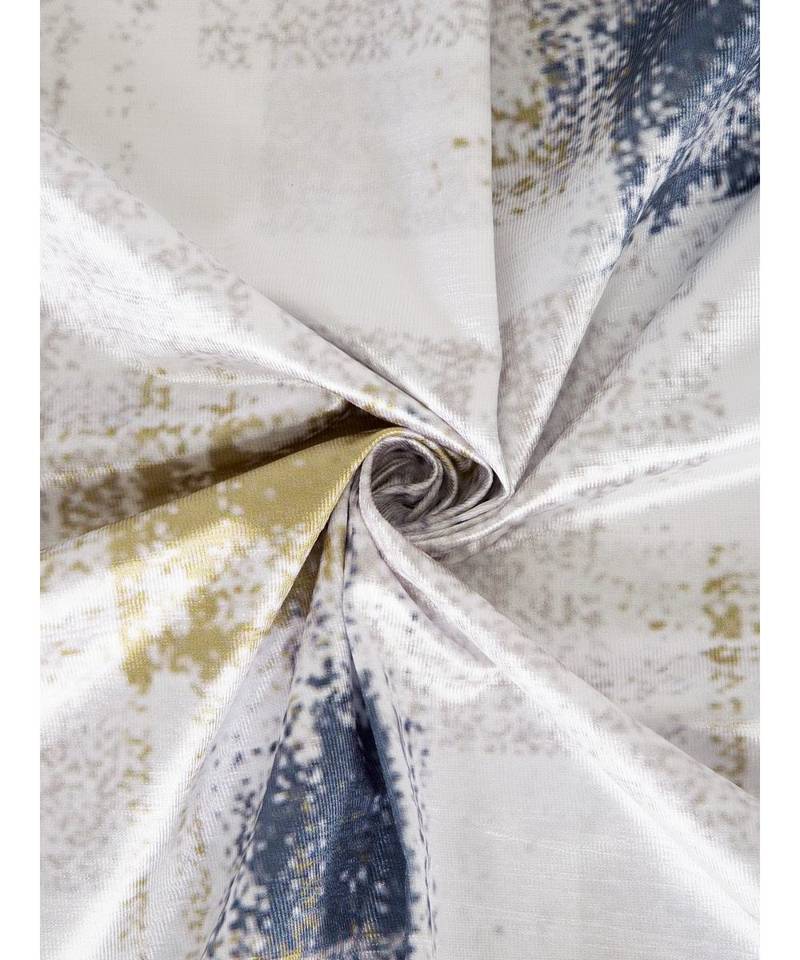 Eyda Digital Printed Off White Long Door Curtain