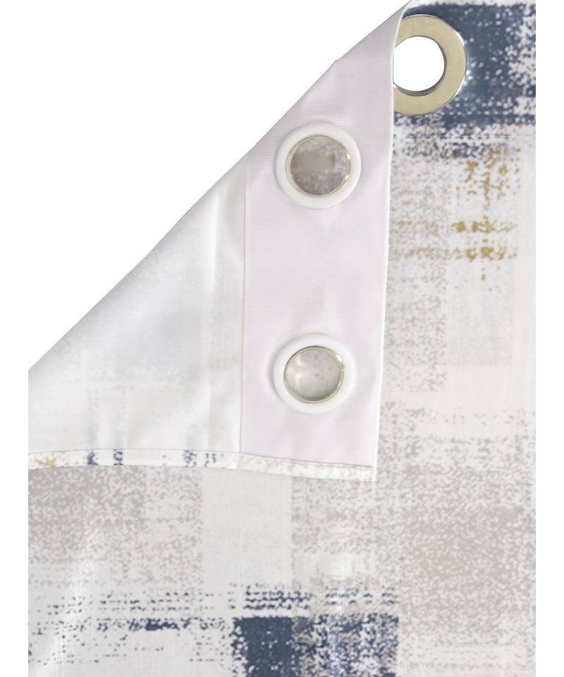 Eyda Digital Printed Off White Long Door Curtain