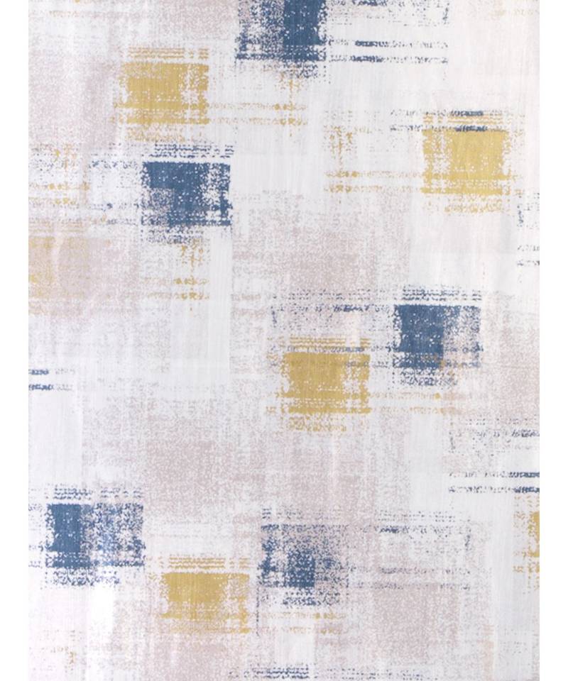 Eyda Digital Printed Off White Long Door Curtain