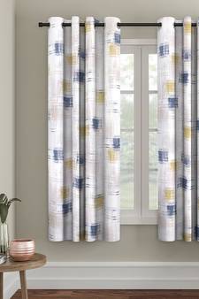 Eyda Digital Printed Off White Window Curtain
