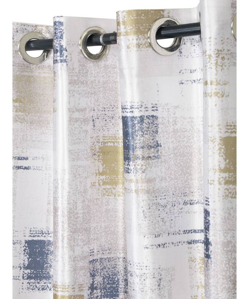 Eyda Digital Printed Off White Window Curtain