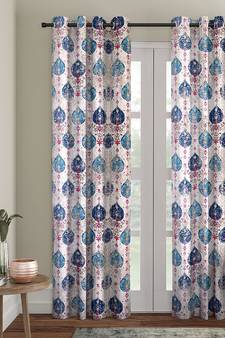Eyda Digital Printed Multi Color Long Door Curtain