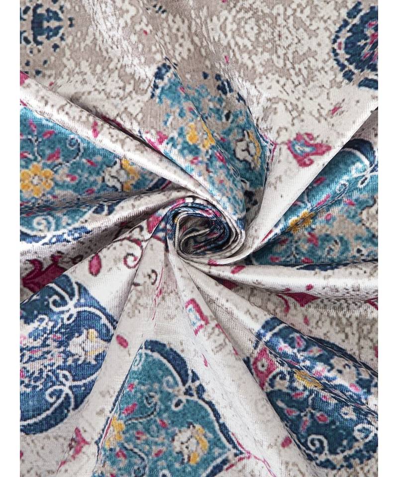 Eyda Digital Printed Multi Color Long Door Curtain