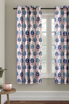 Eyda Digital Printed Multi Color Window Curtain