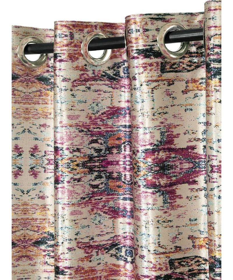 Eyda Digital Printed Multi Color Window Curtain
