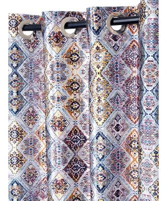 Eyda Digital Printed Multi Color Long Door Curtain 2