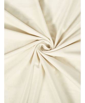 Eyda Premium Velvet Ivory Color Eyelet Window Door Curtain 3