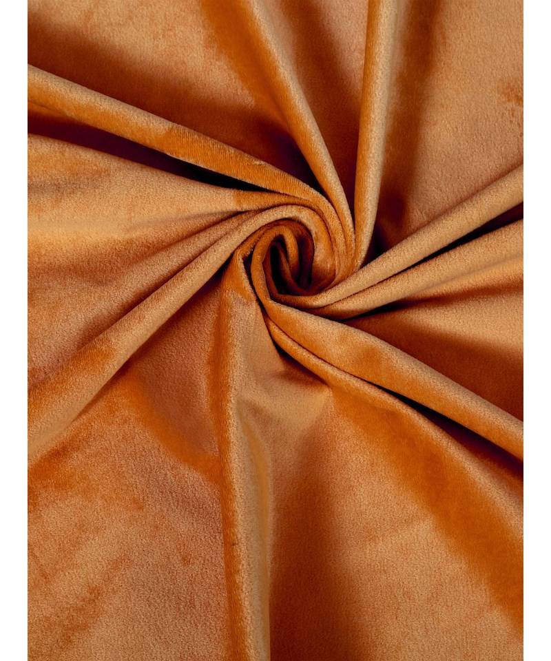 Eyda Premium Velvet Rust Color Eyelet Door Curtain