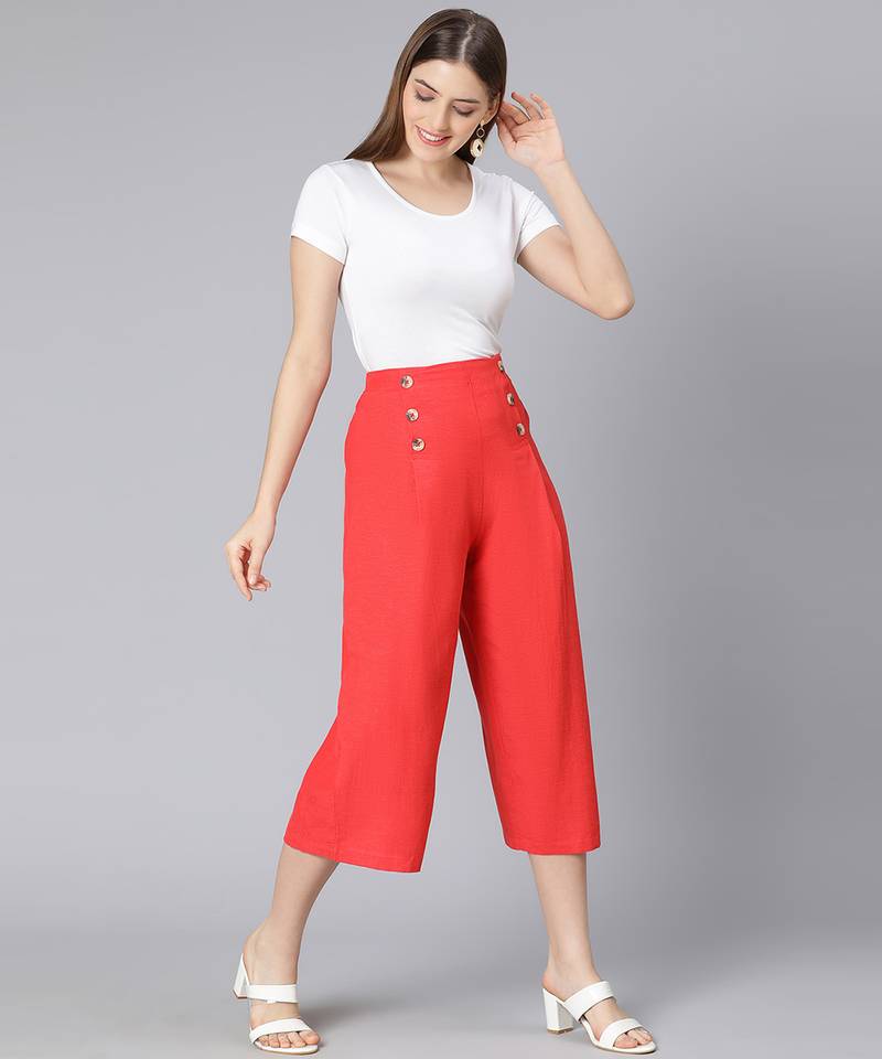 Bizarro Linen Blend design women culottes