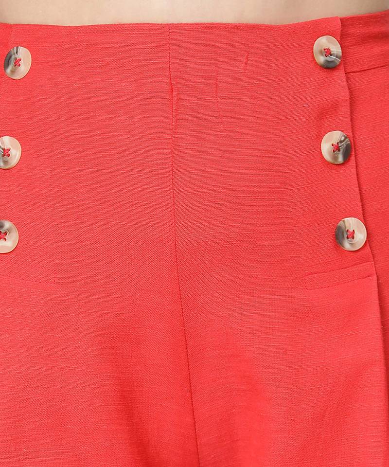 Bizarro Linen Blend design women culottes