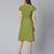 Frezz khaki color Linen Blend meld women tie-knot dress