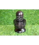 Salvus Black Marble Shivling Idol for Gifts Antique Items Pooja, Shivling Idol for Pooja -(3x3.5-Inches