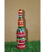 Salvus Decorative Wooden Round Sindoor Box/Kumkum Box For Women & Home Utility (Multicolour, 5x5x20 cm)