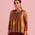 Fire Boho Mustard Top In Muslin Silk