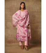 Rivaage Mulberry Cotton Linen Unstitched Printed Suit